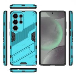 Odolný Kryt Punk armor case modrý – Samsung Galaxy S25 Ultra | Levné Kryty | Levné Kryty | Levné Kryty