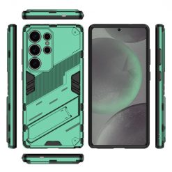 Odolný Kryt Punk armor case zelený – Samsung Galaxy S25 Ultra | Levné Kryty | Levné Kryty | Levné Kryty