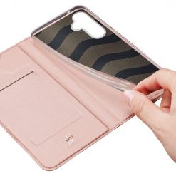 Peněženkové pouzdro Dux Ducis Skin Pro růžové – Samsung Galaxy S25+ (S25 Plus) | Levné Kryty | Levné Kryty | Levné Kryty
