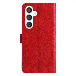 Alternative view of Peněženkové pouzdro Embossing Pattern Slunečnice červené – Samsung Galaxy S25