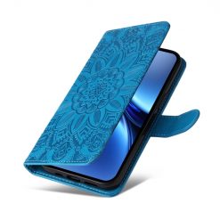 Alternative view of Peněženkové pouzdro Embossing Pattern Slunečnice modré – Vivo X200 Pro