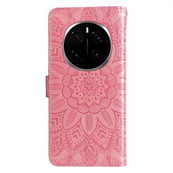 Alternative view of Peněženkové pouzdro Embossing Pattern Slunečnice růžové – Honor Magic 7 Pro