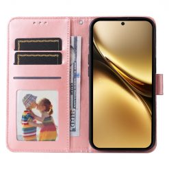 Peněženkové pouzdro Embossing Pattern Slunečnice růžové – Vivo X200 Pro | Levné Kryty | Levné Kryty | Levné Kryty