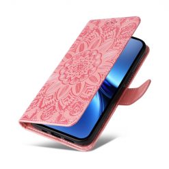 Alternative view of Peněženkové pouzdro Embossing Pattern Slunečnice růžové – Vivo X200 Pro