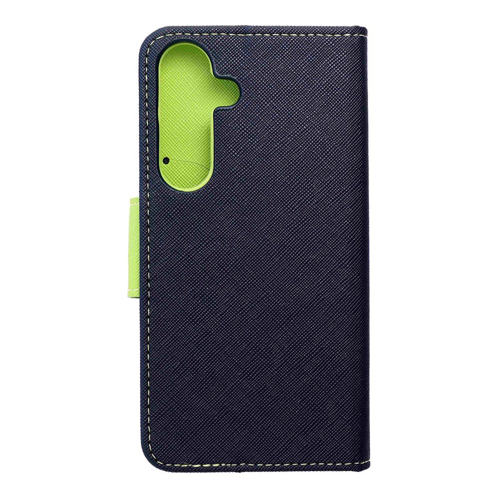 Peněženkové pouzdro Fancy Book modro-limetkové – Samsung Galaxy S25+ (S25 Plus) | Levné Kryty | Levné Kryty | Levné Kryty