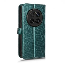 Alternative view of Peněženkové pouzdro Honeycomb Dot Texture Case zelené – Honor Magic 7 Pro