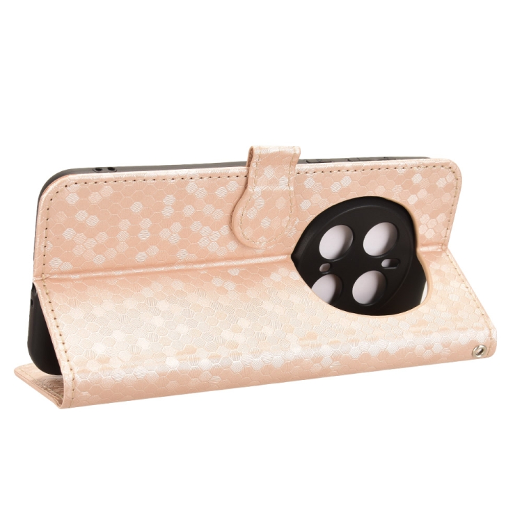 Peněženkové pouzdro Honeycomb Dot Texture Case zlaté – Honor Magic 7 Pro | Levné Kryty | Levné Kryty | Levné Kryty