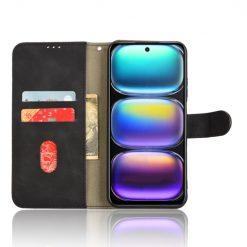 Peněženkové pouzdro Solid černé – Infinix Hot 50 5G | Levné Kryty | Levné Kryty | Levné Kryty