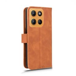 Peněženkové pouzdro Solid hnědé – Motorola Moto G15 / G15 Power | Levné Kryty | Levné Kryty | Levné Kryty