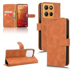 Peněženkové pouzdro Solid hnědé – Motorola Moto G15 / G15 Power | Levné Kryty | Levné Kryty | Levné Kryty