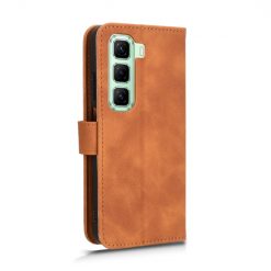 Peněženkové pouzdro Solid hnědé – Infinix Hot 50 5G | Levné Kryty | Levné Kryty | Levné Kryty