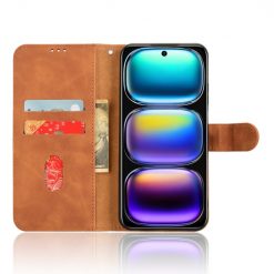Peněženkové pouzdro Solid hnědé – Infinix Hot 50i / Smart 9 / Smart 9 HD | Levné Kryty | Levné Kryty | Levné Kryty