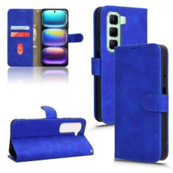 Peněženkové pouzdro Solid modré – Infinix Hot 50 5G | Levné Kryty | Levné Kryty | Levné Kryty