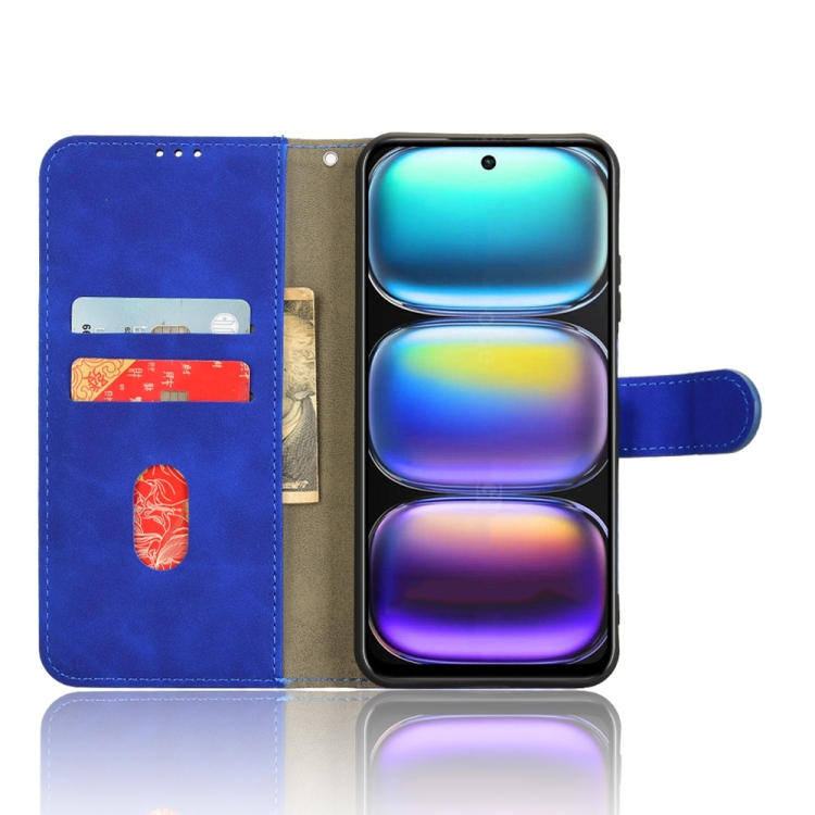 Peněženkové pouzdro Solid modré – Infinix Hot 50 5G | Levné Kryty | Levné Kryty | Levné Kryty