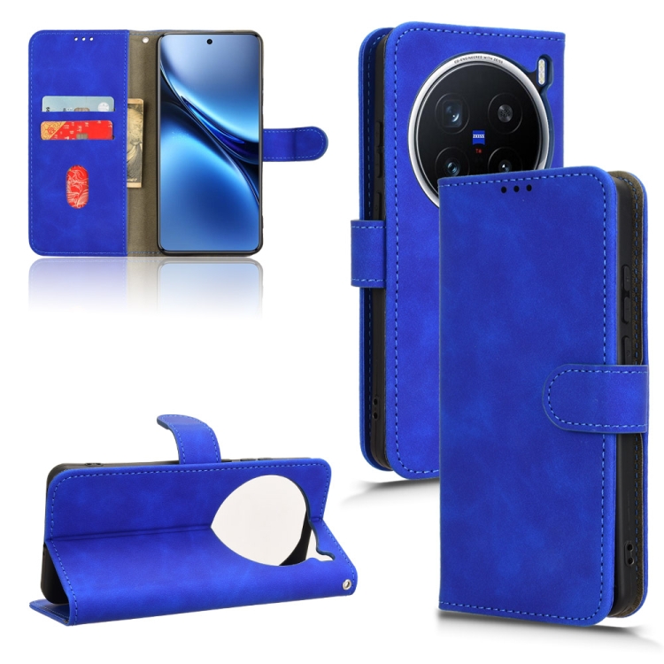 Peněženkové pouzdro Solid modré – Vivo X200 Pro | Levné Kryty | Levné Kryty | Levné Kryty