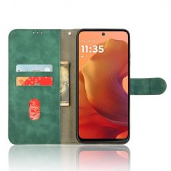 Peněženkové pouzdro Solid zelené – Motorola Moto G15 / G15 Power | Levné Kryty | Levné Kryty | Levné Kryty