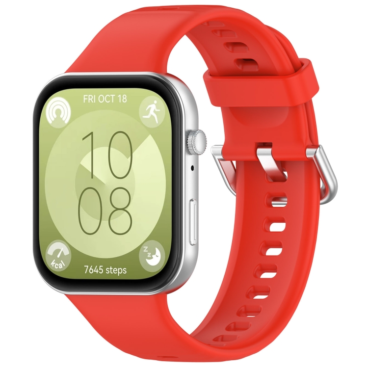 Řemínek Solid Wristband červený pro Huawei Watch Fit 3 / Fit 4 / Fit 4 Pro | Levné Kryty | Levné Kryty | Levné Kryty