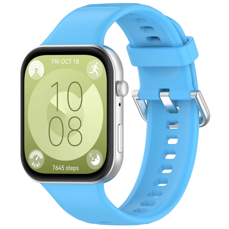Řemínek Solid Wristband modrý pro Huawei Watch Fit 3 / Fit 4 / Fit 4 Pro | Levné Kryty | Levné Kryty | Levné Kryty