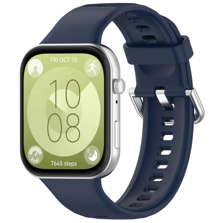 Řemínek Solid Wristband tmavomodrý pro Huawei Watch Fit 3 / Fit 4 / Fit 4 Pro | Levné Kryty | Levné Kryty | Levné Kryty