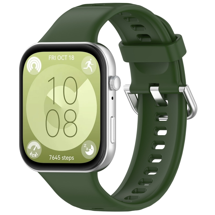Řemínek Solid Wristband zelený pro Huawei Watch Fit 3 / Fit 4 / Fit 4 Pro | Levné Kryty | Levné Kryty | Levné Kryty