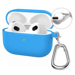 Silikonové pouzdro Enkay Hook case modré – Apple AirPods 4