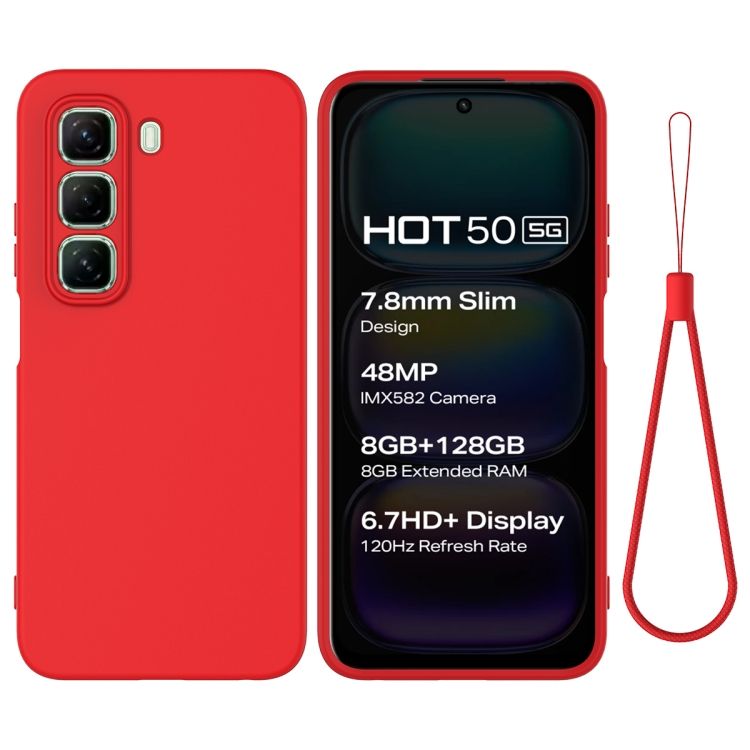 Zadní kryt Candy Case červený – Infinix Hot 50 5G | Levné Kryty | Levné Kryty | Levné Kryty