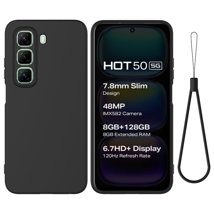 Zadní kryt Candy Case černý – Infinix Hot 50 5G | Levné Kryty | Levné Kryty | Levné Kryty