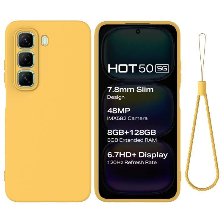 Zadní kryt Candy Case žlutý – Infinix Hot 50 5G | Levné Kryty | Levné Kryty | Levné Kryty