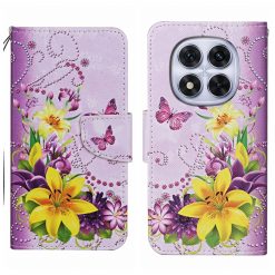 Knížkové pouzdro Trendy Cross case Fialový motyl – Xiaomi Redmi Note 14 Pro 5G | Levné Kryty | Levné Kryty | Levné Kryty