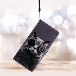 Knížkové pouzdro Trendy Cross case Kočka s brýlemi – Xiaomi Redmi Note 14 Pro+ 5G | Levné Kryty | Levné Kryty | Levné Kryty