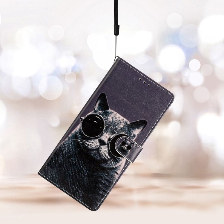 Knížkové pouzdro Trendy Cross case Kočka s brýlemi – Xiaomi Redmi Note 14 Pro+ 5G | Levné Kryty | Levné Kryty | Levné Kryty