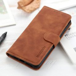 Peněženkové pouzdro Khazneh hnědé – Xiaomi Redmi Note 14 (4G) | Levné Kryty | Levné Kryty | Levné Kryty