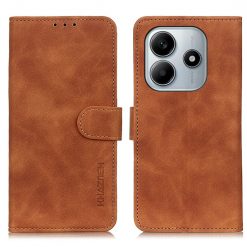 Peněženkové pouzdro Khazneh hnědé – Xiaomi Redmi Note 14 (4G) | Levné Kryty | Levné Kryty | Levné Kryty