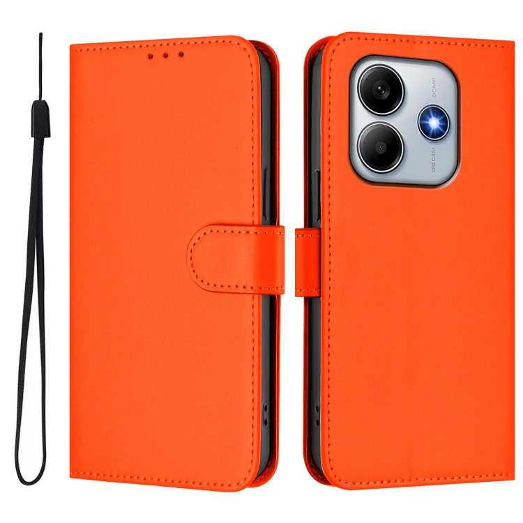 Peněženkové pouzdro Solid oranžové – Xiaomi Redmi Note 14 5G | Levné Kryty | Levné Kryty | Levné Kryty