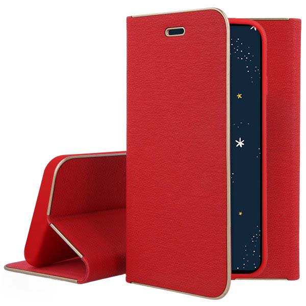 Knížkové pouzdro Luna Book červené – Samsung Galaxy A36 | Levné Kryty | Levné Kryty | Levné Kryty