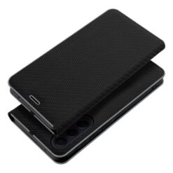Knížkové pouzdro Luna Carbon černé – Samsung Galaxy A26 | Levné Kryty | Levné Kryty | Levné Kryty