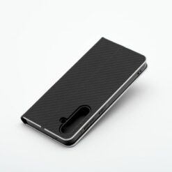 Knížkové pouzdro Luna Carbon černé – Samsung Galaxy A26 | Levné Kryty | Levné Kryty | Levné Kryty
