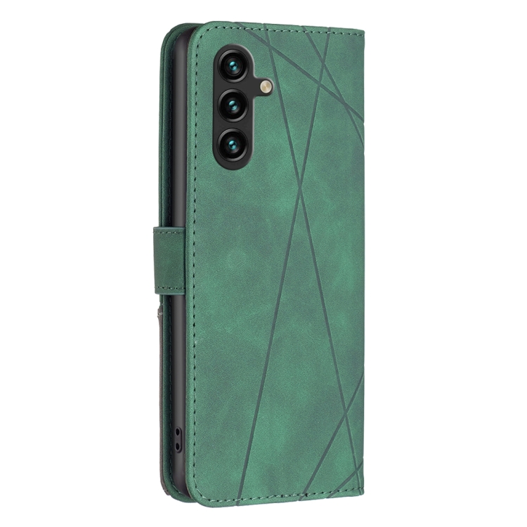 Knížkové pouzdro Rhombus zelené – Samsung Galaxy A56 | Levné Kryty | Levné Kryty | Levné Kryty