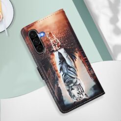Knížkové pouzdro Trendy Cross case Kočka a tygr – Samsung Galaxy A56 | Levné Kryty | Levné Kryty | Levné Kryty