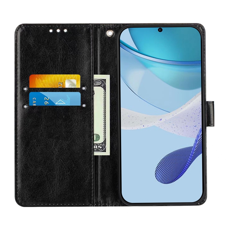 Knížkové pouzdro Trendy Cross case Růže na černém – Samsung Galaxy A56 | Levné Kryty | Levné Kryty | Levné Kryty