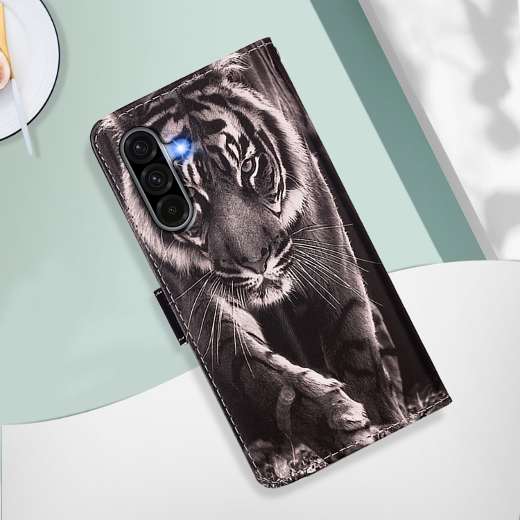 Knížkové pouzdro Trendy Cross case Tygr – Samsung Galaxy A56 | Levné Kryty | Levné Kryty | Levné Kryty