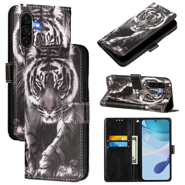 Knížkové pouzdro Trendy Cross case Tygr – Samsung Galaxy A56 | Levné Kryty | Levné Kryty | Levné Kryty