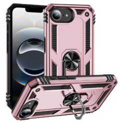 Odolný kryt Ring Armor růžový – Apple iPhone 16e / 17e