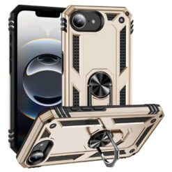 Odolný kryt Ring Armor zlatý – Apple iPhone 16e / 17e