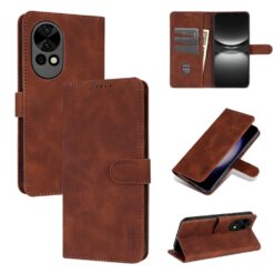 Peněženkové pouzdro AZNS Skin Feel hnědé – Huawei Nova 13