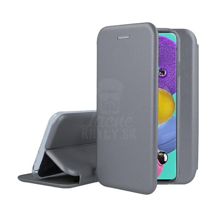 Peněženkové pouzdro Elegance šedé – Samsung Galaxy A36 | Levné Kryty | Levné Kryty | Levné Kryty