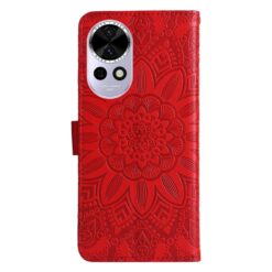 Alternative view of Peněženkové pouzdro Embossing Pattern Slunečnice červené – Huawei Nova 13