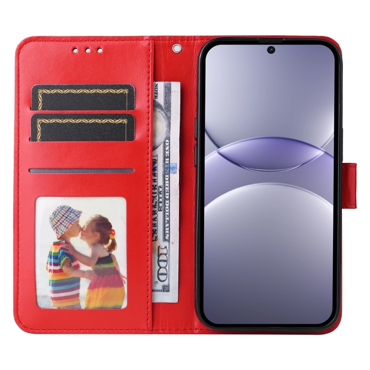 Peněženkové pouzdro Embossing Pattern Slunečnice červené – Huawei Nova 13 | Levné Kryty | Levné Kryty | Levné Kryty