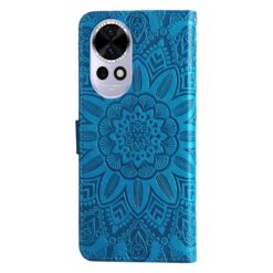 Alternative view of Peněženkové pouzdro Embossing Pattern Slunečnice modré – Huawei Nova 13