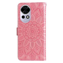 Alternative view of Peněženkové pouzdro Embossing Pattern Slunečnice růžové – Huawei Nova 13